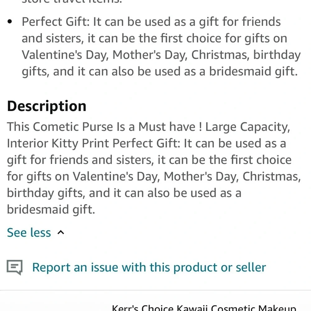 Hello kitty cosmetic bag